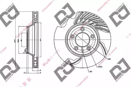 Тормозной диск DJ PARTS BD1894